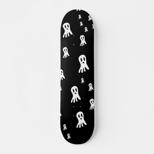 Skateboard Fantasmas oscuros de Halloween (Anverso )