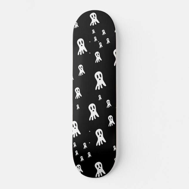 Skateboard Fantasmas oscuros de Halloween (Anverso)