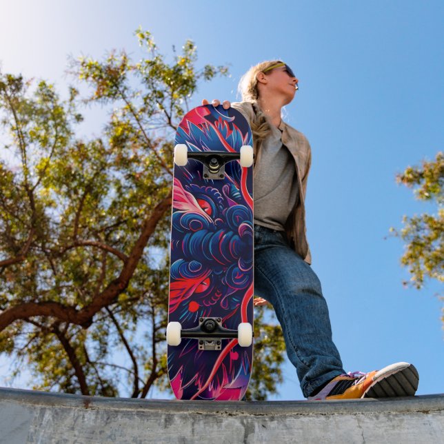 Skateboard Fantástico Dragón de la Furia de la Blossom (Exterior 1)