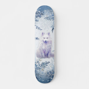 Skateboard Fantasy Winter White Fox Skate Deck