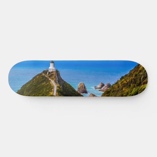 Skateboard Faro de Nugget Point, Nueva Zelanda (Horz)