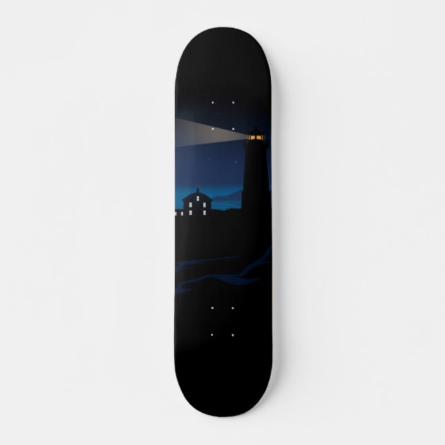 Skateboard Faro - Noche (Anverso )