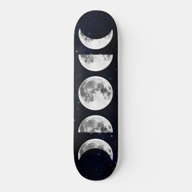 Skateboard Fases de la Galaxia de la Luna (Anverso)