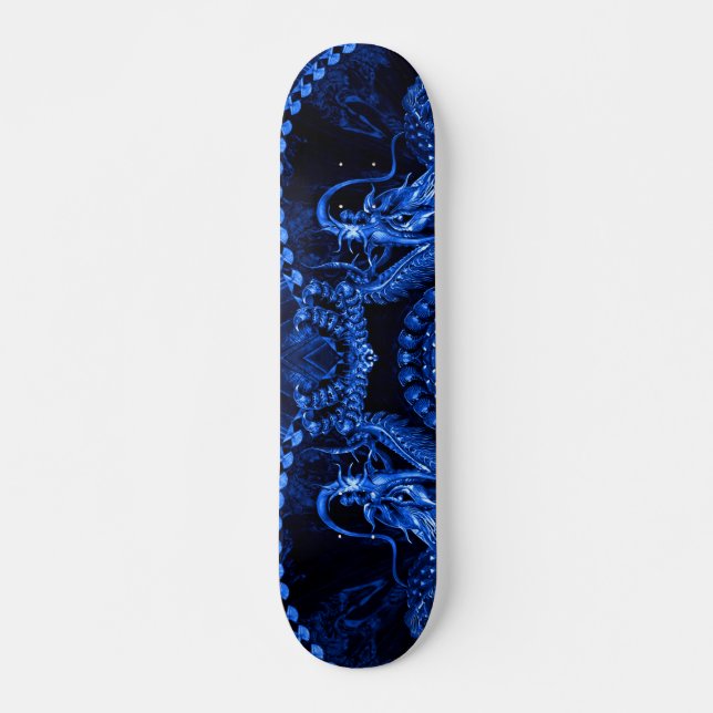 Skateboard Favorable tablero del parque del elemento azul del (Anverso )