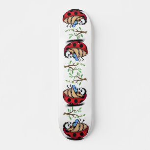 Skateboard Felices Ladybugs con teléfono - Dibujo Personaliza