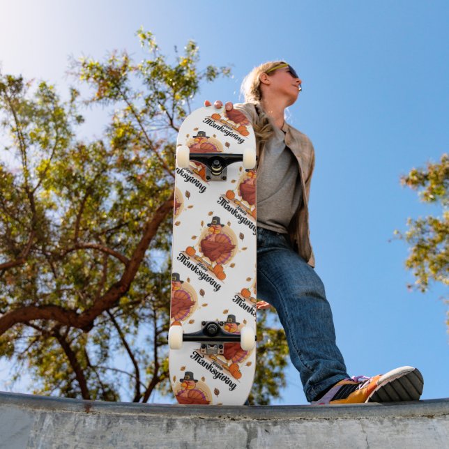 Skateboard Feliz Día de Acción de Gracias (Exterior 1)