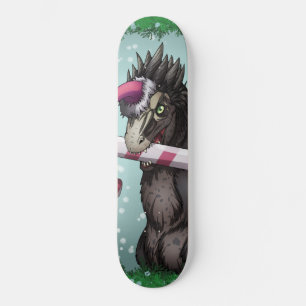 Skateboard Feliz Dinosaurio de Navidad