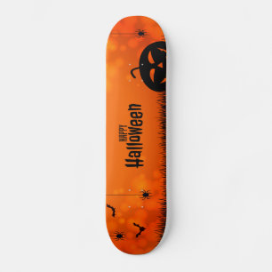 Skateboard Feliz Halloween (Bats and Spiders)