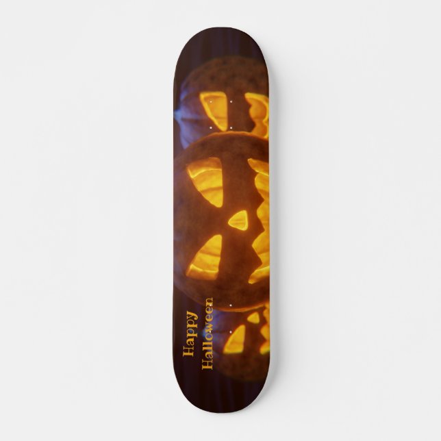 Skateboard Feliz Halloween - Faroles risibles (Anverso )