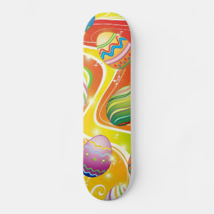 Skateboard Feliz Huevos de Pascua Diseño Ornamental