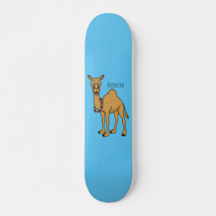 Skateboard Feliz ilustracion de personalizado de camello 