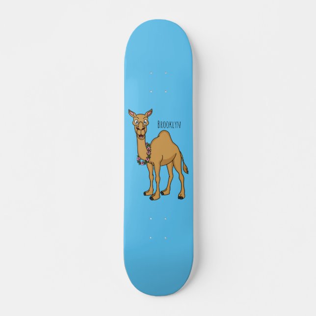 Skateboard Feliz ilustracion de personalizado de camello  (Anverso )