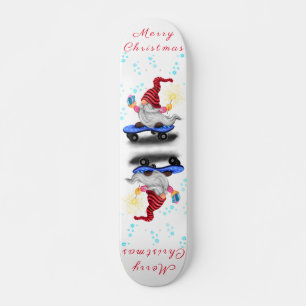 Skateboard Feliz Navidad - Feliz Regalo de Esquí con Regalos