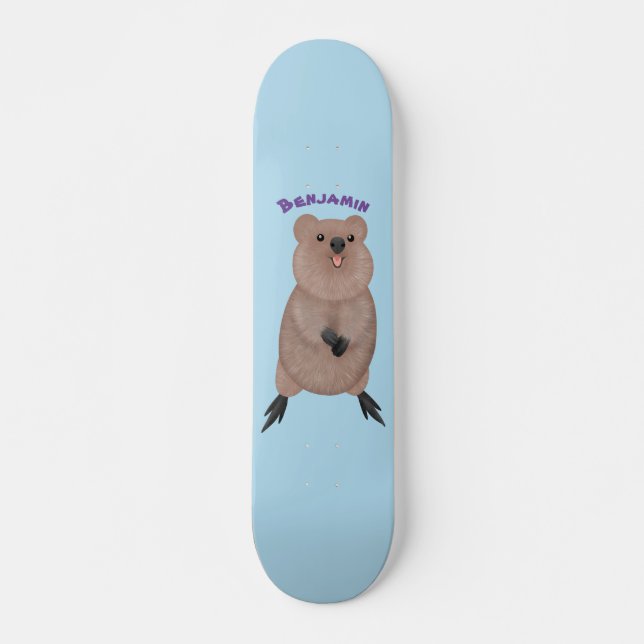 Skateboard Feliz y lindo diseño de personalizados de quokka (Anverso )