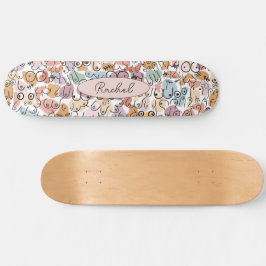 Skateboard feminista divertida
