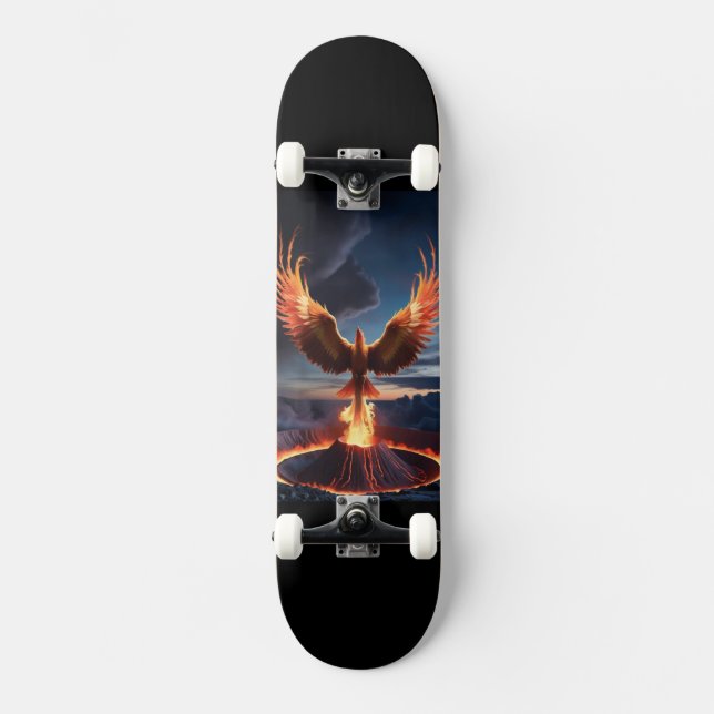 Skateboard Fénix Ascendente  (Anverso)