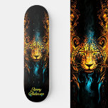 Skateboard Feroe brillante Tigre azul y amarillo estilo Guay<br><div class="desc">Entra en el foco de atención con nuestro Fiery GIGHT Tiger Blue & Yellow Guay Style skateboard,  donde la fiera elegancia se une al diseño electrizante. Personalice la cubierta con su propio texto y deje que su paseo brille. Este es otro 100% de diseños de hámster de acurrucamiento.</div>