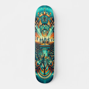 Skateboard "Festival de ritmos retro"
