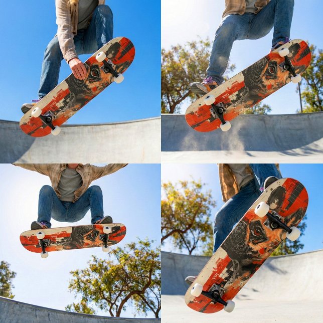 Skateboard "Fetch" Bulldog francés 7 3/4" cubierta para skate (Action-ready Fetch skateboard deck with bold dog graphic, perfect for street and park riding.)