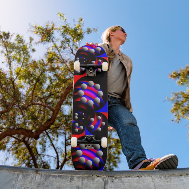 Skateboard Fibonacci 'Fish Black' por Kenneth Yoncich (Exterior 1)