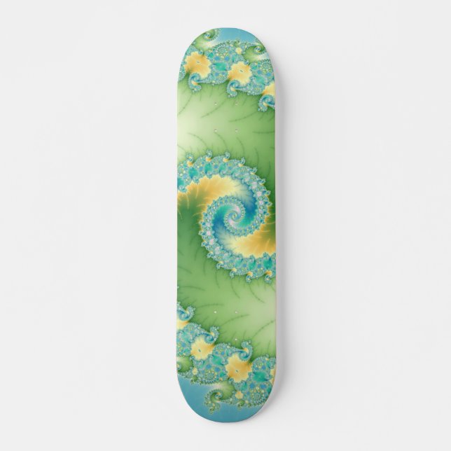 Skateboard Fiddlehead - Arte fractal (Anverso )