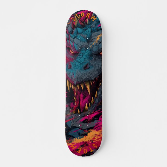 Skateboard Fierce Dragon Graffiti Street - Edición limitada (Anverso )