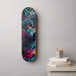 Skateboard Fierce Wolf Graffiti Street - Edición limitada