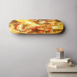 Skateboard Fiery Fantasy Dragon