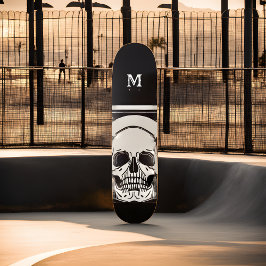 Skateboard Fiesta de Halloween de cumpleaños de Skeleton pers