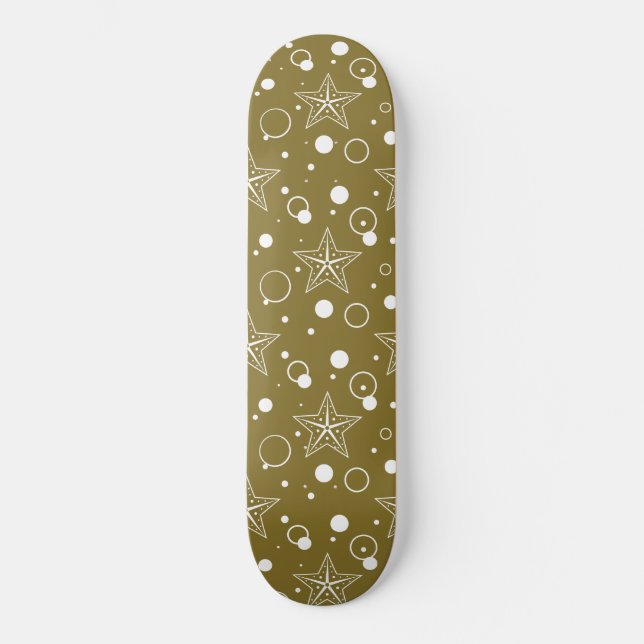 Skateboard Fiesta Estrella Marrón (Anverso)