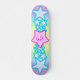 Skateboard Fiesta Kawaii Estrellas Felices