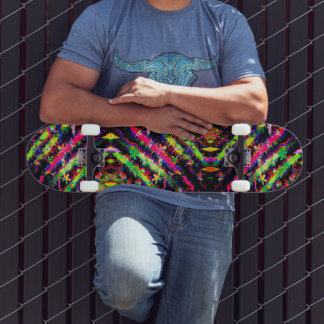 Skateboard Fiesta Neon Confetti
