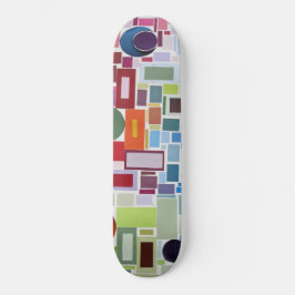 Skateboard Fiesta Retro Disco en Collage de colores