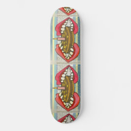 Skateboard Fiesta Time Cakes Lips & Teeth Ferocioso Guay Arts