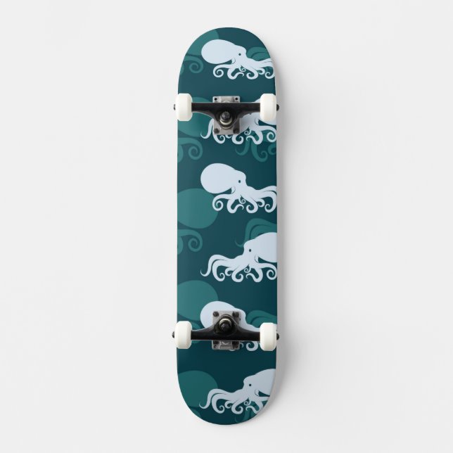 Skateboard Filas del modelo del pulpo (Anverso)