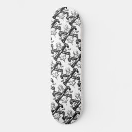Skateboard Filigrio de huesos cruzados