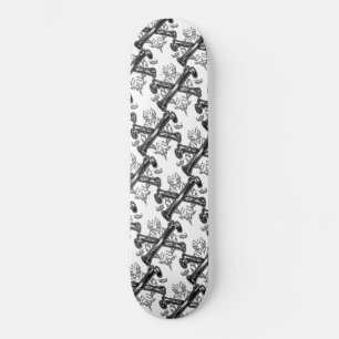Skateboard Filigrio de huesos cruzados
