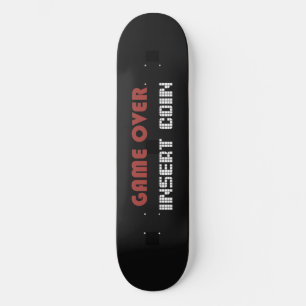 Skateboard Fin del juego retro