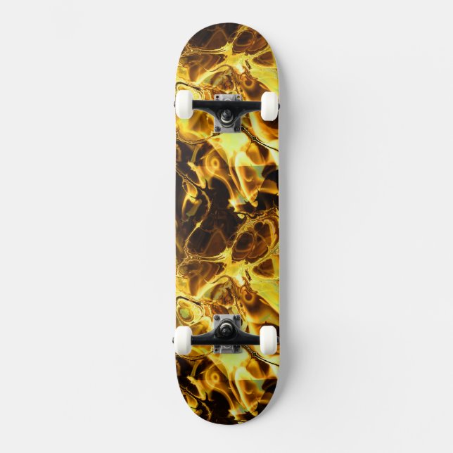 Skateboard Fire Fractal Art 4 (Anverso)