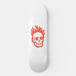 Skateboard Fire Skull