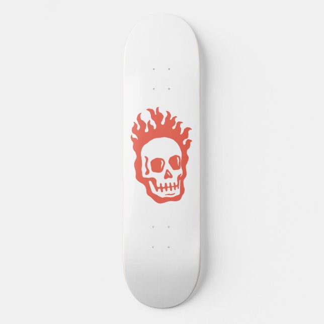 Skateboard Fire Skull (Anverso)