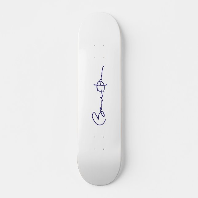 Skateboard Firma de Barack Obama (Anverso )