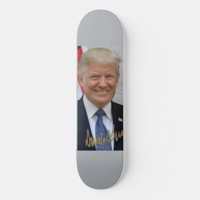 SKATEBOARD FIRMADO POR DONALD TRUMP (Anverso)