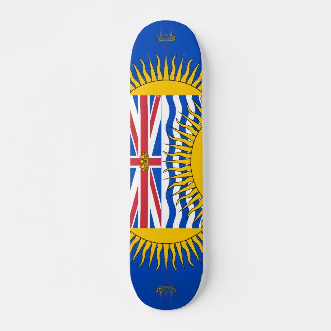 Skateboard Flag of British Columbia - CND (Anverso )