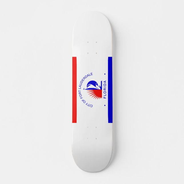 Skateboard Flag of Fort Lauderdale, Florida (Anverso )