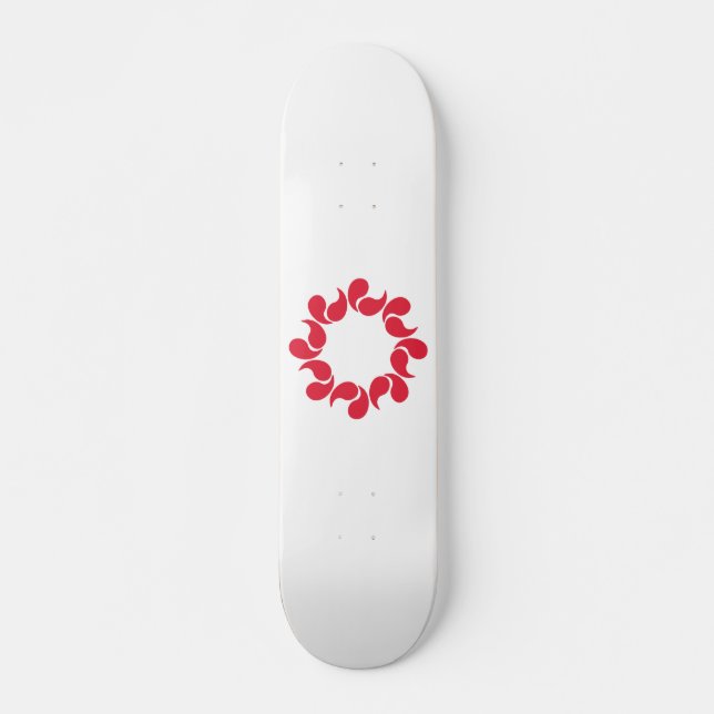 Skateboard Flag of Saitama Prefecture, Japan (Anverso )
