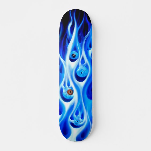 Skateboard Flamin calcula visualmente la cubierta del patín (Anverso )