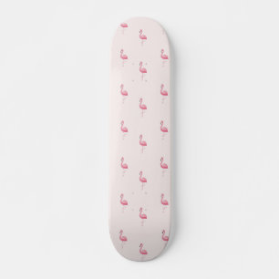 Skateboard Flamingo de pie rosado