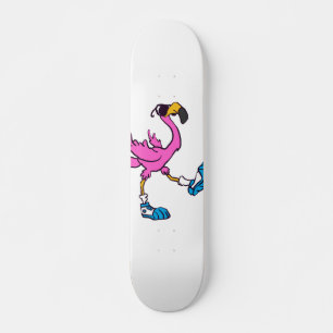 Skateboard Flamingo gracioso con gafas de sol  elegir color d