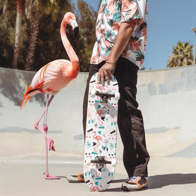Skateboard Flamingo retro de los años 50 (Subido por el creador)